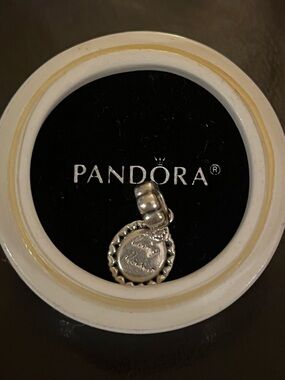 Pandora Loving Mother Dangle Charm Sterling Silver Family Dangle -791127cz